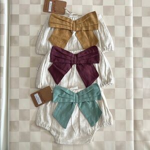 NWT Yo Baby Bow Bloomers 0-3M